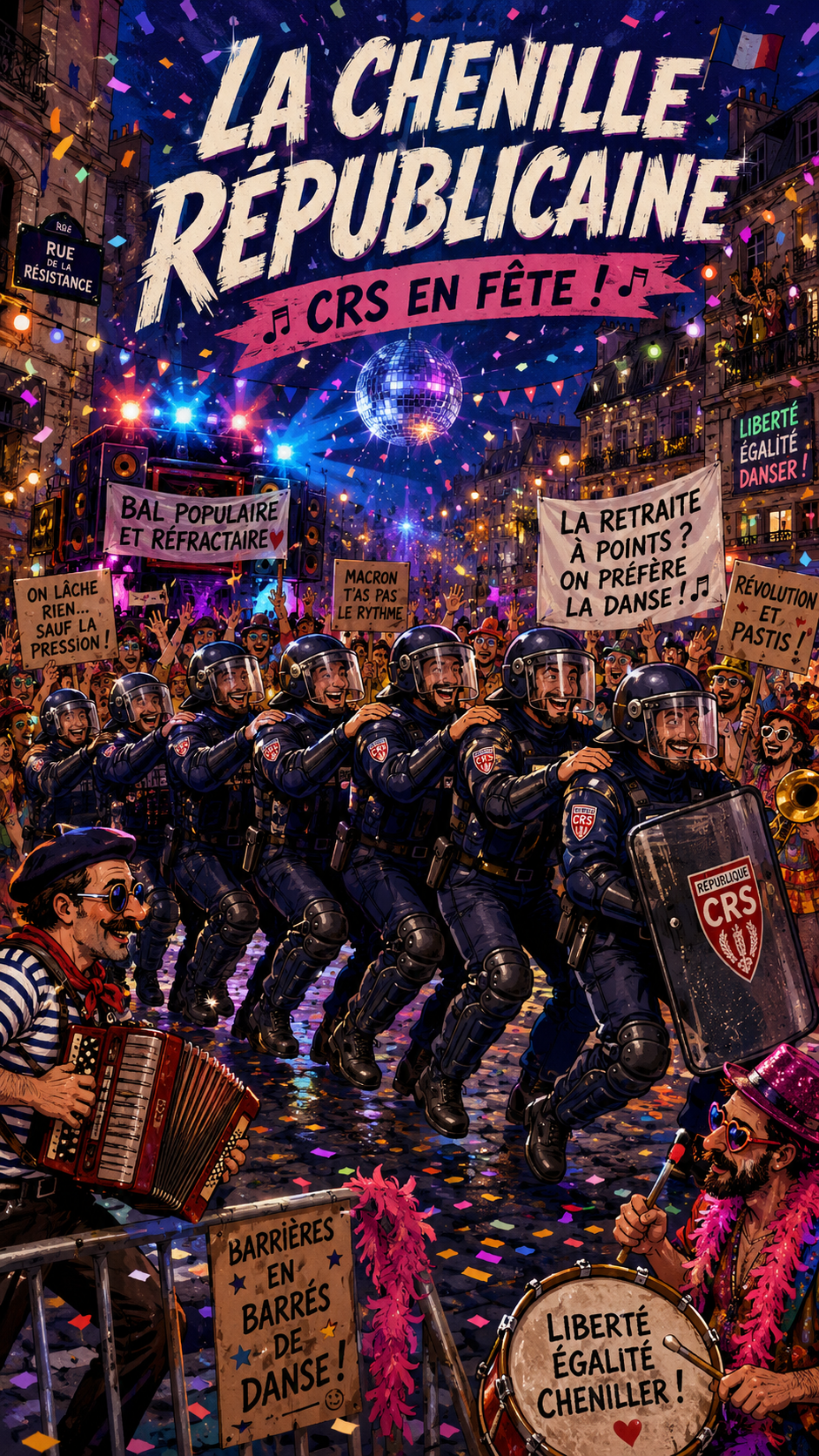 Illustration Et on fait tourner les CRS